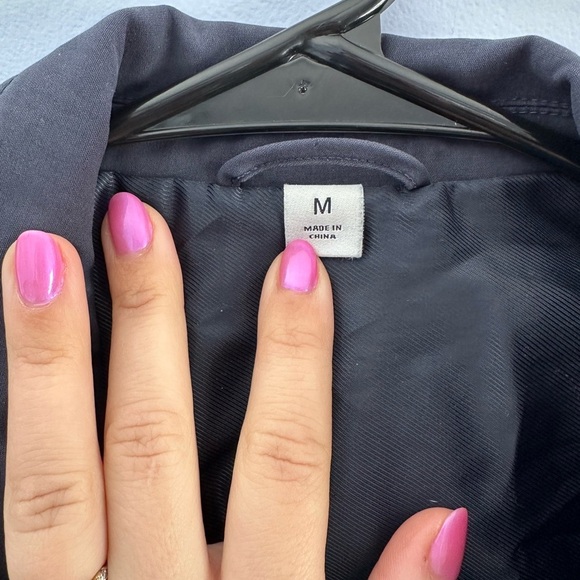 3.1 Phillip Lim Men’s Blazer Jacket Medium Navy Blue Cotton 2 Button Business - Picture 4 of 10